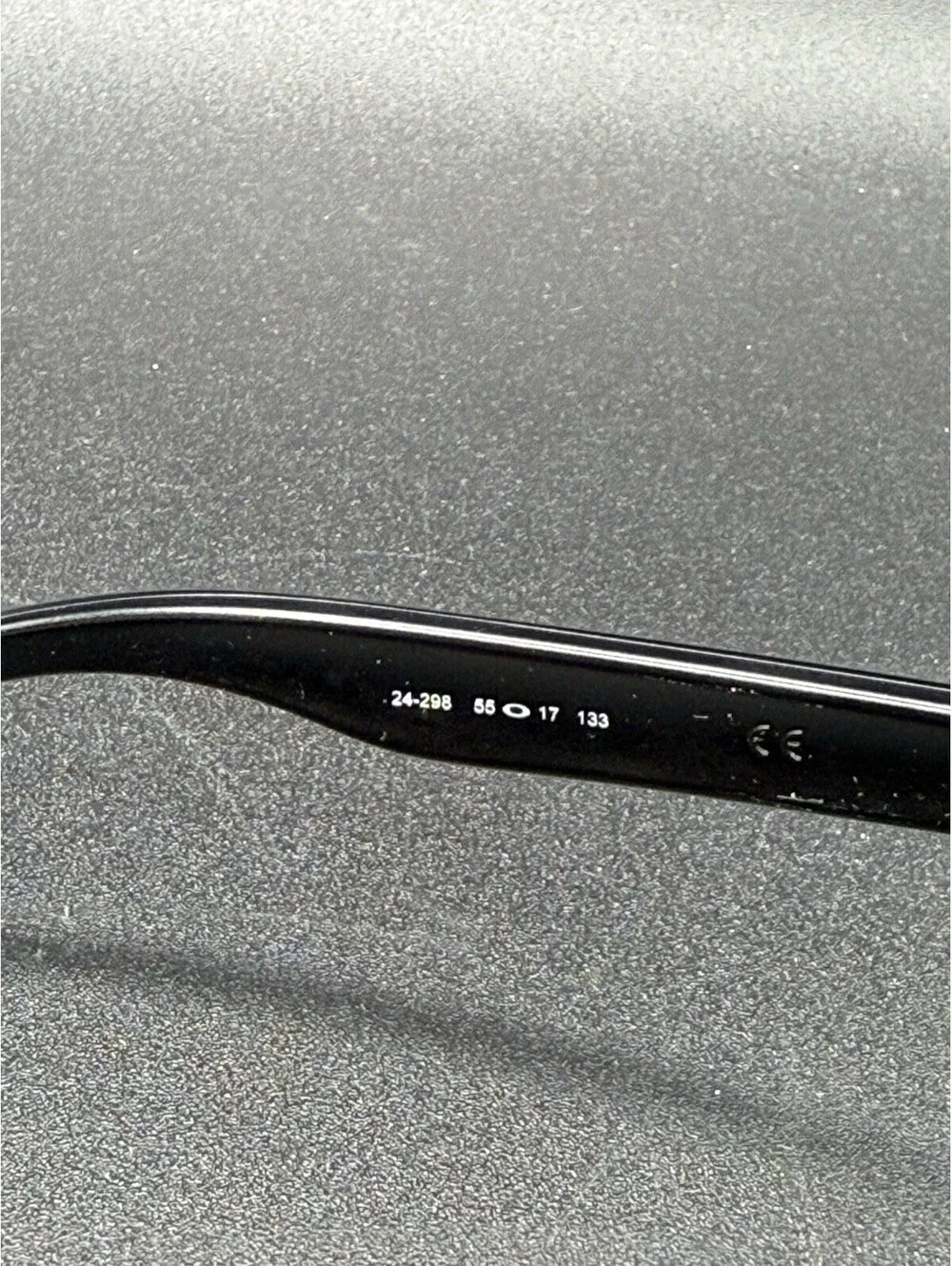Oakley Frogskin Matte Black/Violet Iridium Lenses 24-298